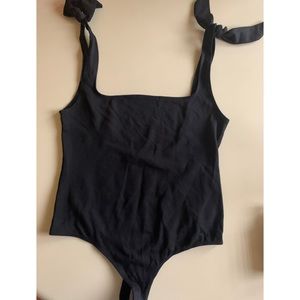 NWT Black Free People Bodysuit